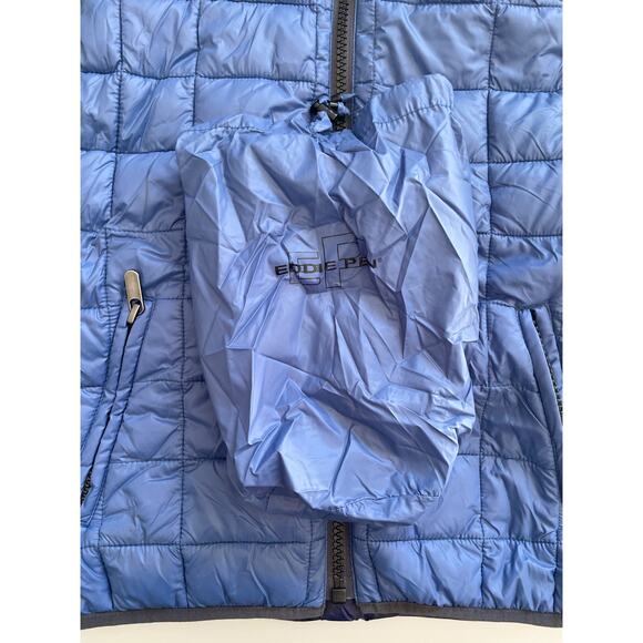 Boy's Blue Eddie Pen Packable Quilted Reversible Vest Size 10 - Picture 7 of 7